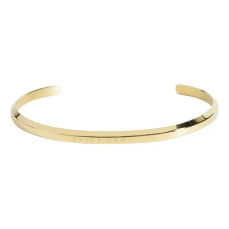 Pulseira Bracelete Dourado Saint Germain Aço Inoxidável Comprimento 6.5 Cm Diâmetro 6.5 Cm