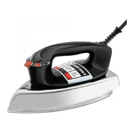 Ferro De Passar Roupa Black Decker Vfa1110tm2 Com Base De Alumínio Preto/prateado 127v