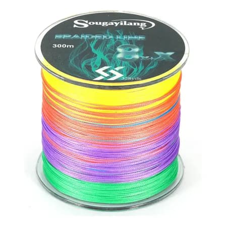 Linha Multifilamento Sougayilang 300m 8 Fios 0.203mm Colorido Pesca