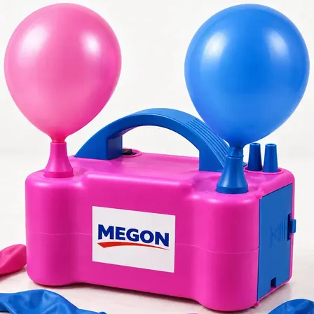 Inflador Elétrico Bomba De Encher Balões Bexigas Com 2 Bicos Para Decoração De Festas E Aniversários