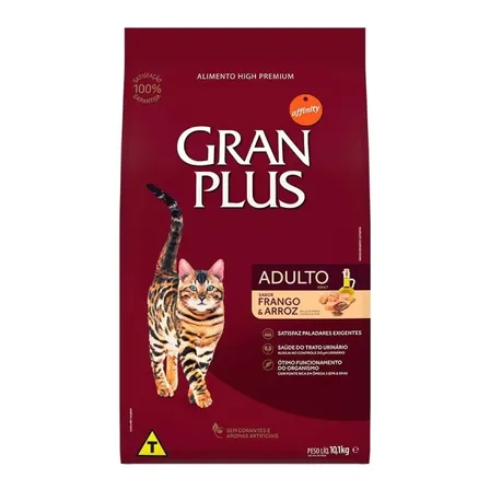 Ração Gatos Adultos Frango E Arroz 10,1kg Granplus