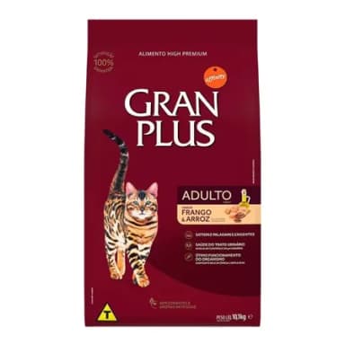 Ração Gatos Adultos Frango E Arroz 10,1kg Granplus