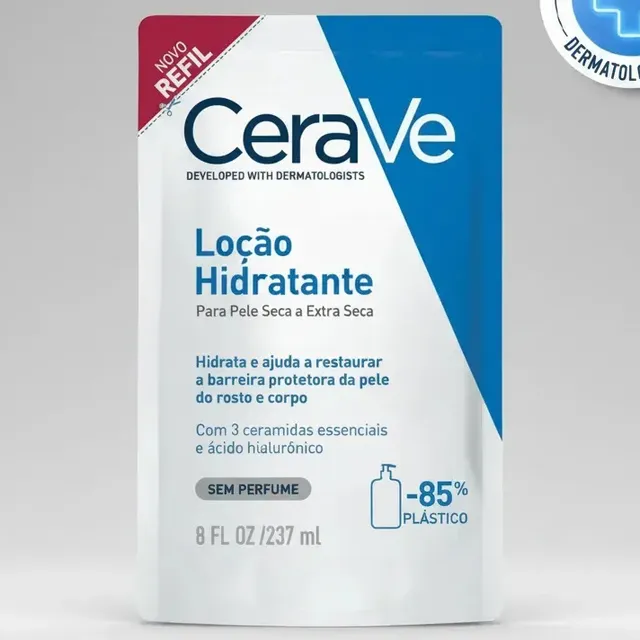 Loção Hidratante Para Pele Seca A Extra Seca Refil 237ml Cerave