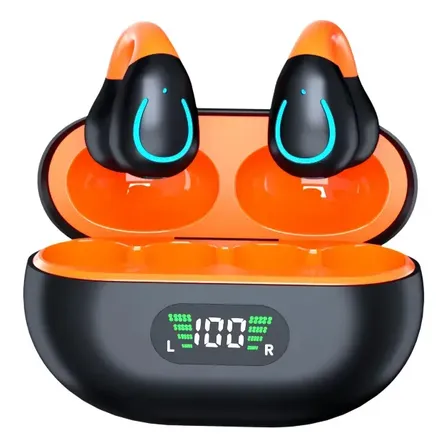 Fone de Ouvido Hancdon Q71 Condução Óssea Bluetooth 5.4 para Esportes