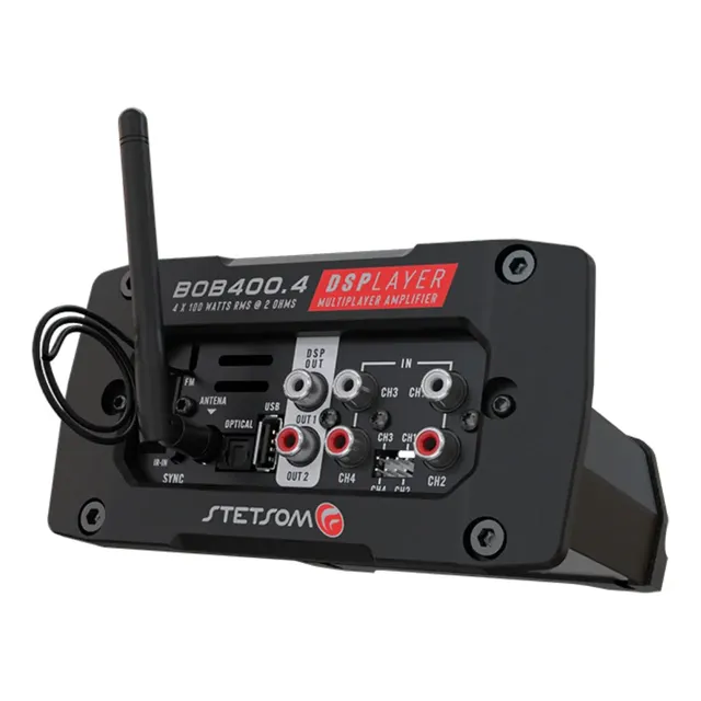 Modulo Stetsom Bob 400.4 Dsplayer 400w Rms 2 Ohms Ds Player Preto