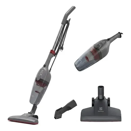 Aspirador de Pó Vertical Electrolux 1450W STK15 com Fio Portátil de Mão 2 em 1 e 1,6 Litros de capacidade com Filtro Hepa Cinza-escuro