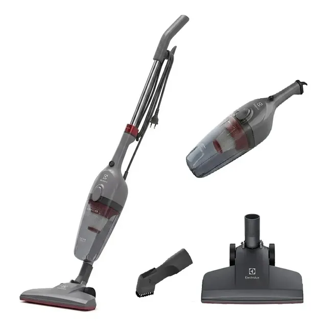 Aspirador de Pó Vertical Electrolux 1450W STK15 com Fio Portátil de Mão 2 em 1 e 1,6 Litros de capacidade com Filtro Hepa Cinza-escuro