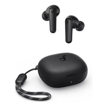 Fone De Ouvido Soundcore by Anker P20i Graves Poderosos e Impactantes Bluetooth 5.3 30H de Reprodução Resistência à Água 2 Mics IA para Chamadas Claras Personalização de Som via App Cor Preto