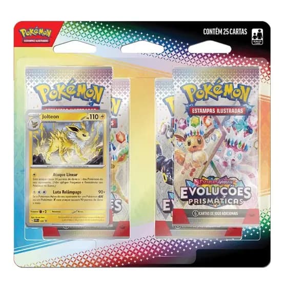Copag Pokemon Blister Quadruplo Ev 8.5 Evoluções Prismáticas Idioma Português Jolteon 25u