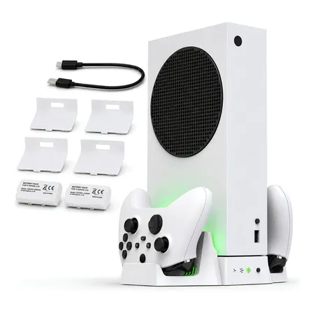 Base Cooler Xbox Series S Carregador Controle Bateria 800mah