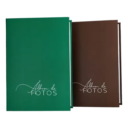 Álbum Fotográfico Kit 2 Unidades Para 512 Fotos 10x15 Com Memo E Capa Dura