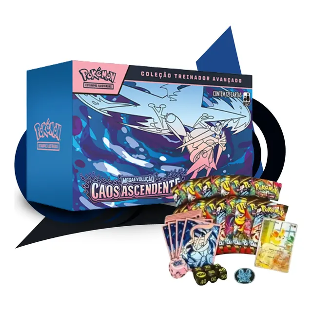 Pokémon Box Etb Treinador Avançado Coleção Caos Ascendentes Português