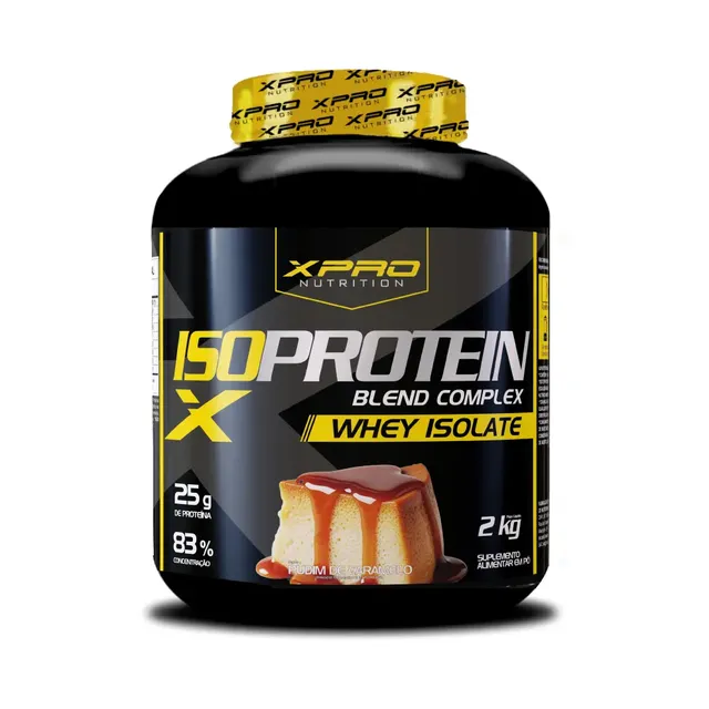 Whey protein Musclebox Iso Blend Complex zero açucar Low em pó sabor Pudim de caramelo x 2kg*