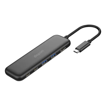 Hub USB-C 5 Em 1 Dapon HDMI 4K USB 3.0 Carregamento PD 100W