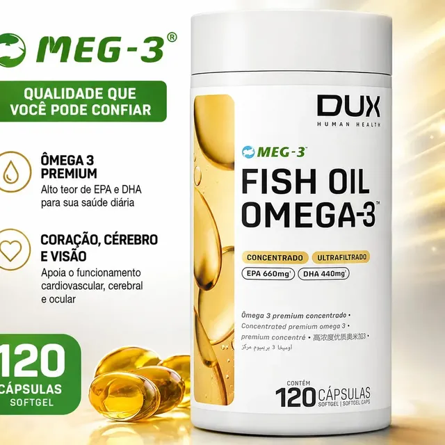 Fish Oil Omega 3 Dux Nutrition 120caps