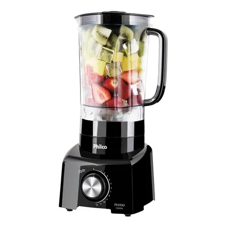 Liquidificador Philco 1200W 3L 12 Velocidades Preto PH900