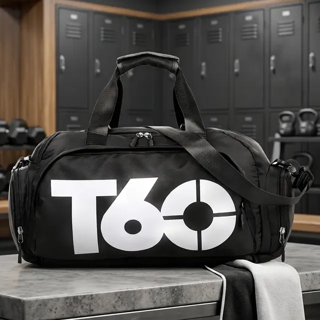 Mochila T60 Original Academia Para Treino Preto Liso