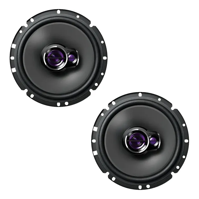 Par Alto Falante Pioneer 6 Polegadas Triaxial Ts1760br Preto