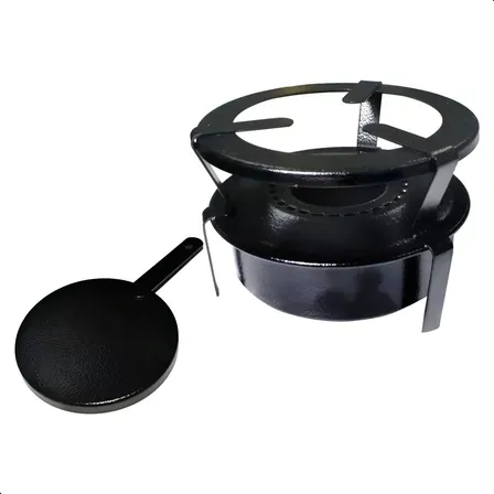 Fogareiro A Álcool Portátil Espiriteira Para Camping E Pesca | Fogão A Álcool 1 Boca Leve E Resistente | Ideal Para Acampamento, Viagens, Emergências E Uso Externo | Modelo Portátil Compacto