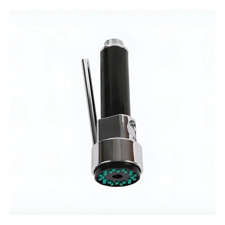 Gatilho Ducha Para Torneira Monocomando Gourmet Spray Acabamento Cromado Cor Prata/preto