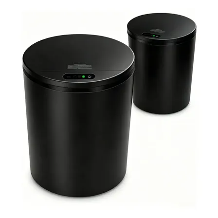 Lixeira Inteligente 16l Sensor Automático Tampa Touch Casa Preto