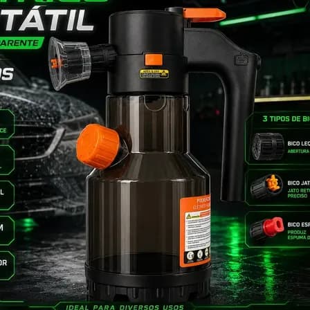 Pulverizador Elétrico Snow Foam Profissional p/ Limpeza Automotiva e Casa