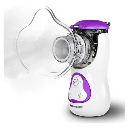 Nebulizador Inalador Tecnologia Mesh Rede Vibratória Relaxmedic Cor Branco