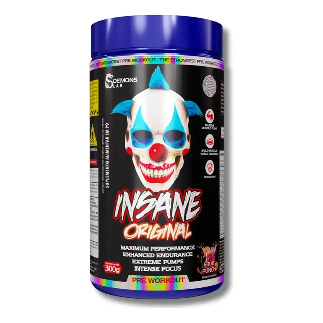 Demons Lab Sabor Fruit Punch Em Pote De 300g Insane