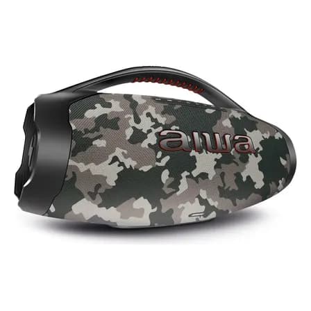 Caixa de Som Boombox Plus AIWA BBS-01-BG 200W Bluetooth 30H IP66 USB Cinza