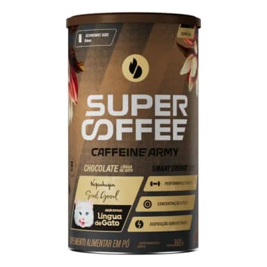 *Cafeína Caffeine Army SuperCoffee Língua de Gato Chocolate ao Leite 380mL*