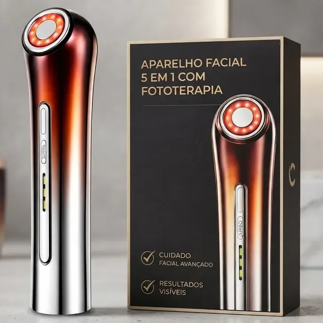 Aparelho Lifting Facial Radiofrequência Microcorrente Led 127/220v