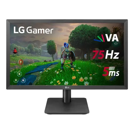 MONITOR GAMER LG 22" - TELA VA DE 21.5", FHD (1920X1080), 75HZ, 5MS (GTG), HDMI, FREESYNC, Preto- 22MP410