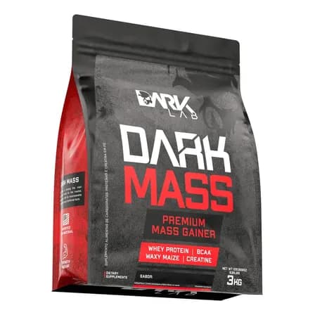Hipercalórico Dark Mass 3kg Chocolate Branco c/ Morango Dark Lab