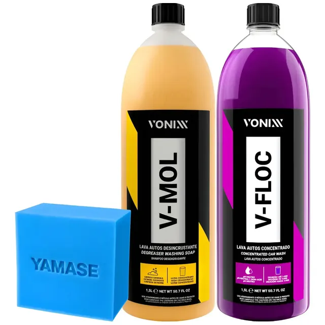 Produto Lava Carro Moto V-mol 1,5l Shampoo V-floc Vonixx 1,5