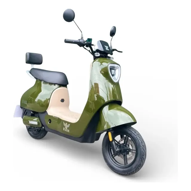 Scooter Moto Elétrica Q8 800w Potência Autopropelido 64v Verde-escuro