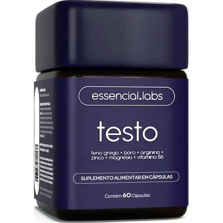 Fórmula Exclusiva com Feno Grego + Boro + Arginina + ZMA + Vitamina B6 - 60 cápsulas