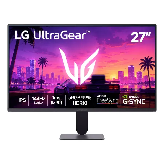 Monitor LG Ultragear 27 , 144hz, 1ms(mbr), Preto - 27g411b Preto 127/220v