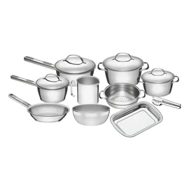 Jogo De Panelas Tramontina Inox Allegra 10p Com Pegador