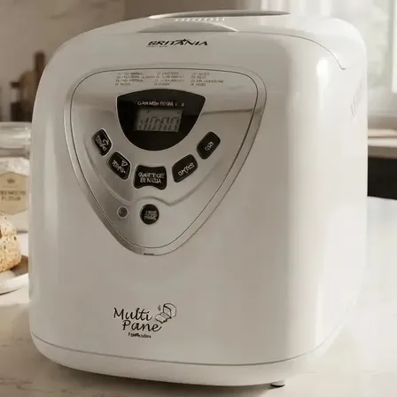 Panificadora Multipane Com 12 Programas E Potência De 550w Antiaderente Cor Branca Britânia