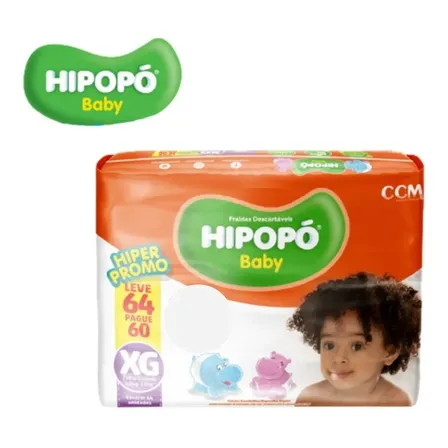Fraldas Hipopo Mega Pacotão