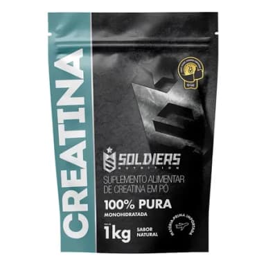 Creatina Soldiers Nutrition em pó Sem sabor x 1kg