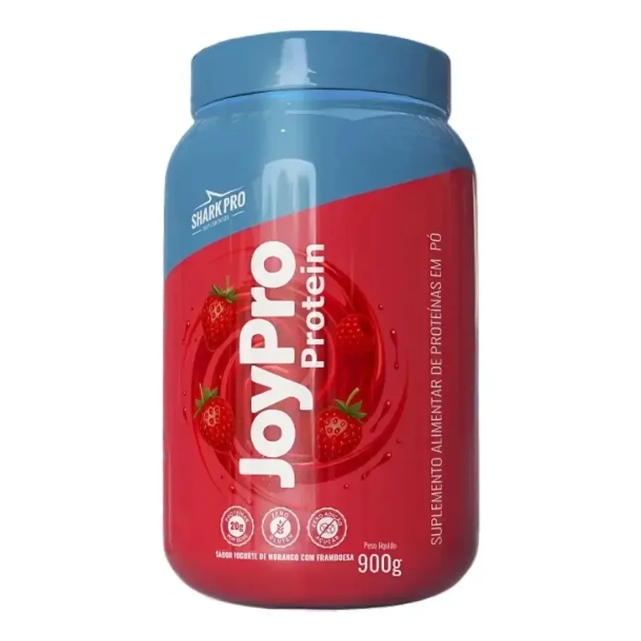 Whey Joypro 20g Prot Morango Framboesa Musculo Puro Sharkpro Morango E Framboesa