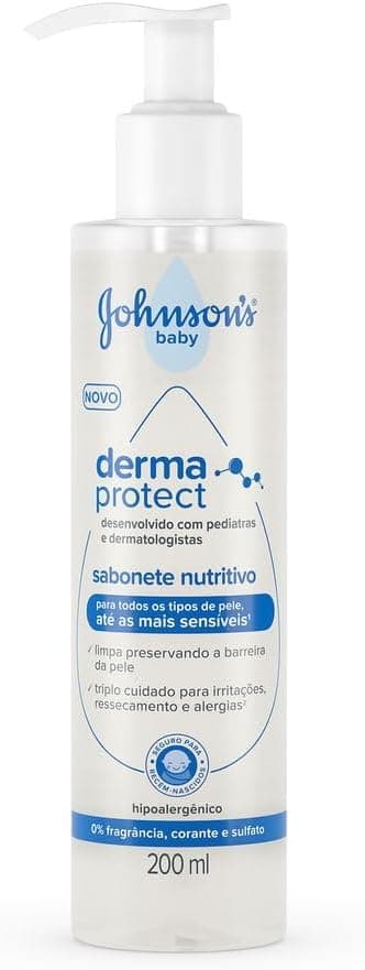 Sabonete Nutritivo Johnson's Baby Derma Protect, 200ml