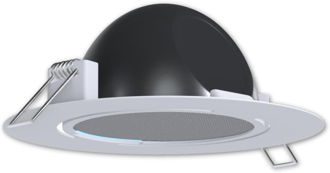 Suporte de Teto Embutido para Alexa Pop | Design Redondo e Discreto em Branco | Instalação Fácil | Compatível com Alexa Pop – Casa Inteligente