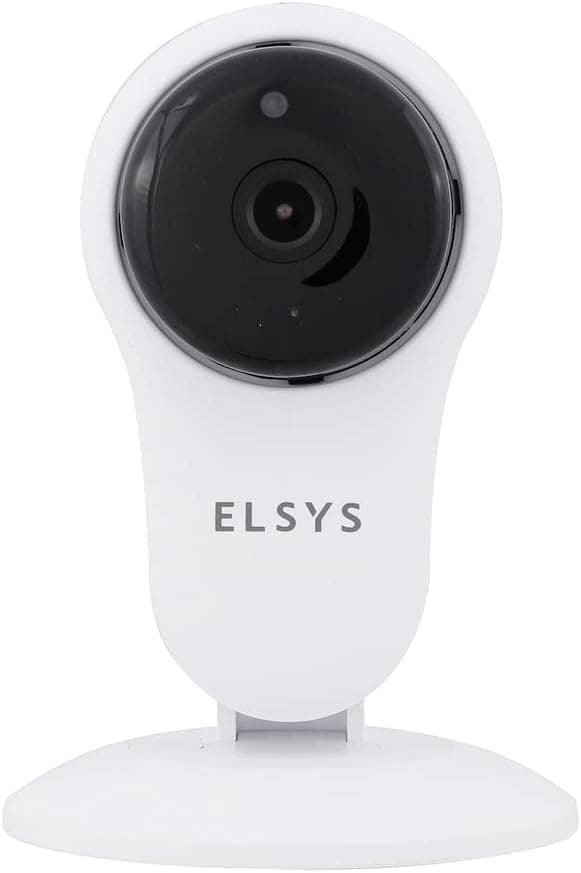 Câmera de Segurança Inteligente Wi-Fi Fixa, Full HD, 1080p, Elsys, ESC-WY3F, Branca – Compatível com Alexa