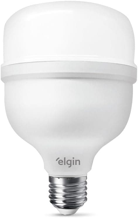 Lâmpada Super Bulbo LED T 30W 6500K Elgin Bivolt Luz Branca Fria