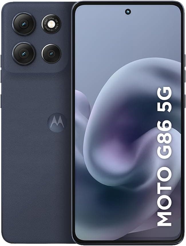 Smartphone Motorola Moto g86 5G - 256GB 8GB RAM+16GB Ram Boost Tela 1.5K pOLED, 50MP Sony camera OIS Moto AI, videos em 4K, IP68 + IP69 - Grafite