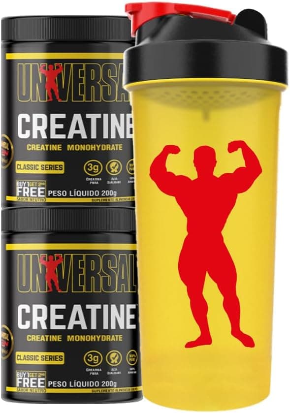 Creatina Monohidratada Universal 400g com Coqueteleira
