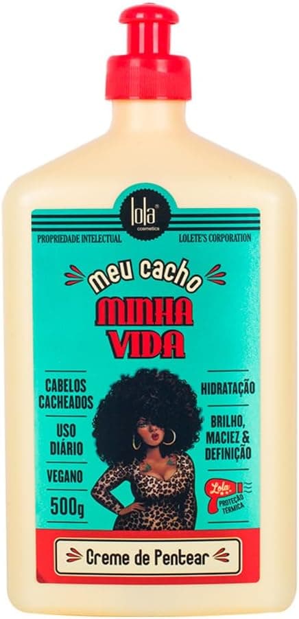 Lola From Rio - Meu Cacho Minha Vida - Creme de Pentear: brilho, maciez e definição. Cabelos Cacheados. 500ml