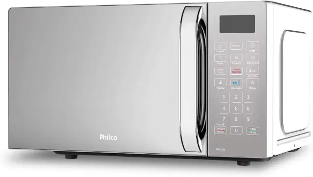 Micro-ondas Philco 20 Litros Limpa Fácil Espelhado Branco PMO23EB - 220V